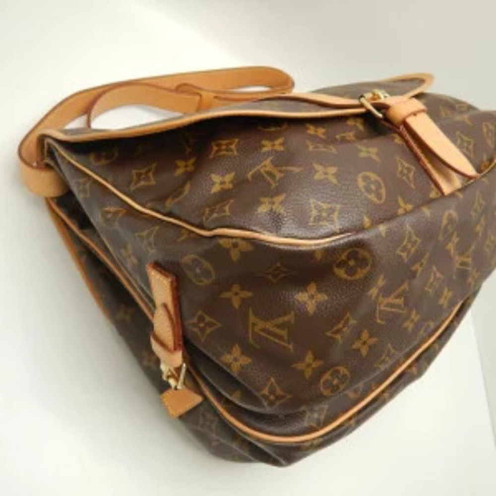Louis Vuitton Shoulder Bag Brown Monogram Saumur - Picture 6 of 9